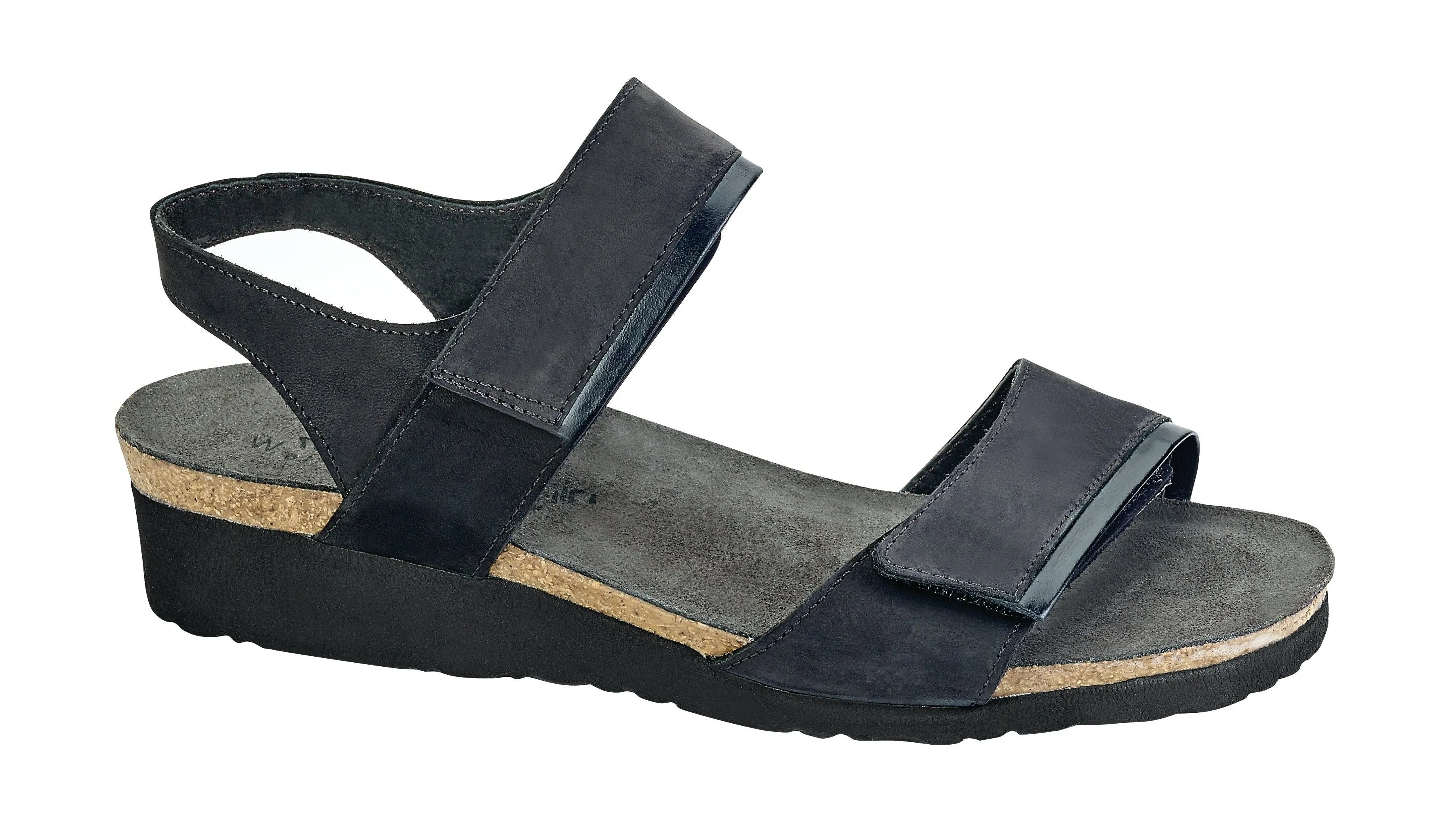 Aisha | Nubuck/Leather | Black Velvet/Black Madras