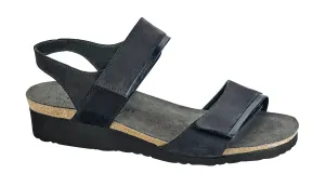 Aisha | Nubuck/Leather | Black Velvet/Black Madras