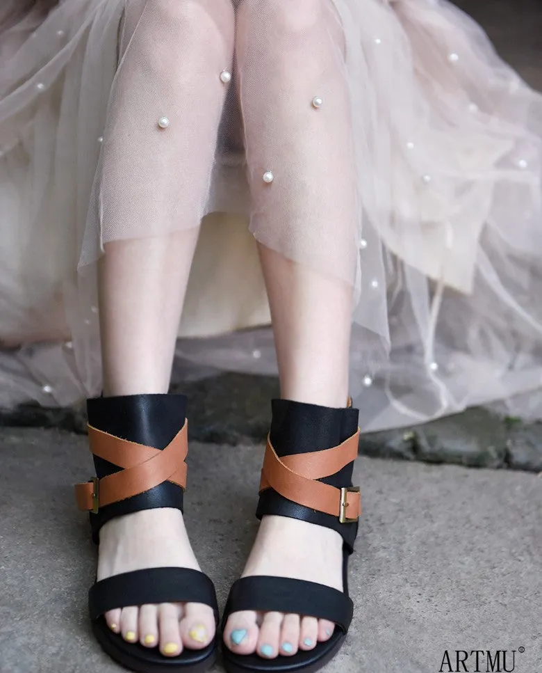 ARTMU WIDE FIT FLAWLESS BUCKLE LEG DESIGN SANDALS