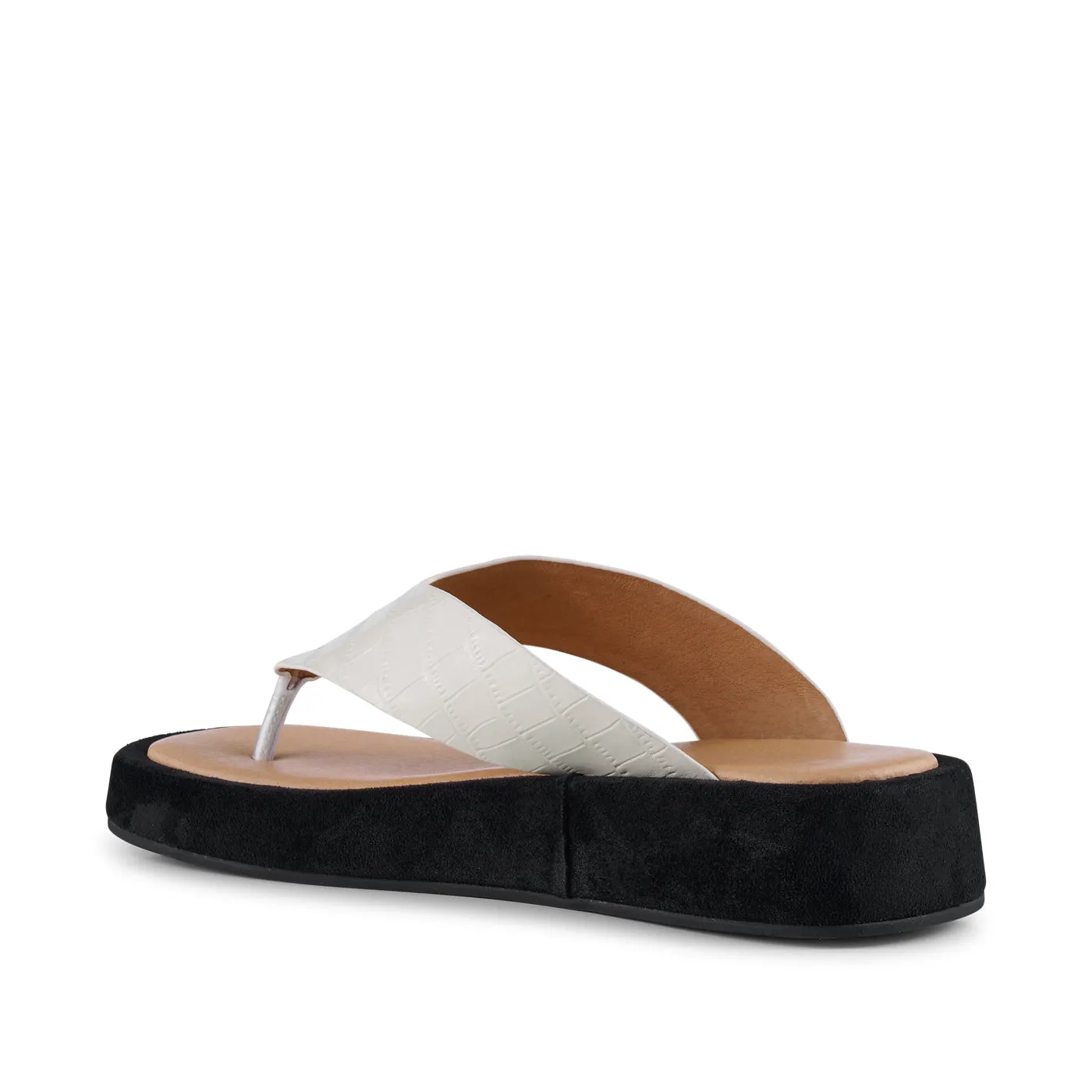 Astrid sandal leather - OFF WHITE CROCO