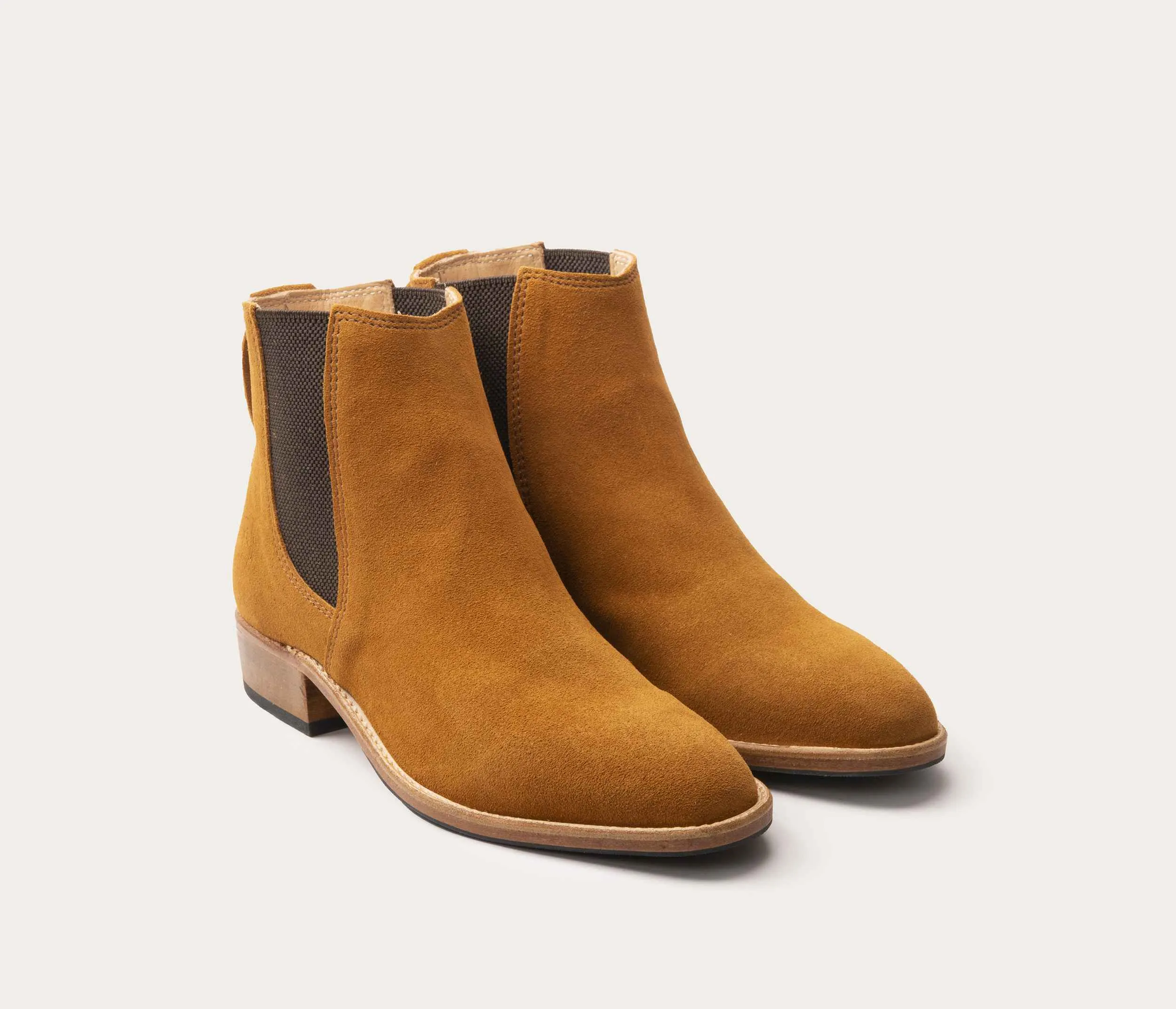 Béline Paris Women's Velvet Squirrel Ankle Boot