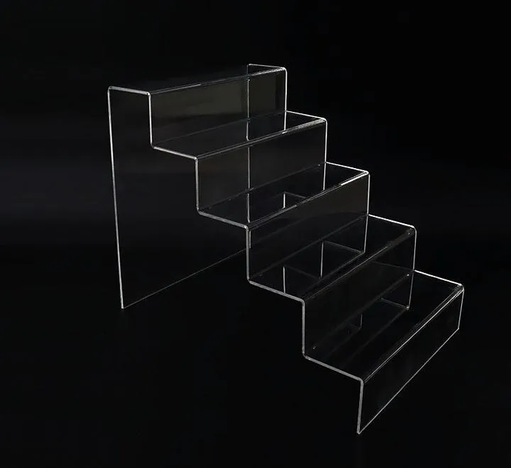 Clear Acrylic Riser Five Step Display