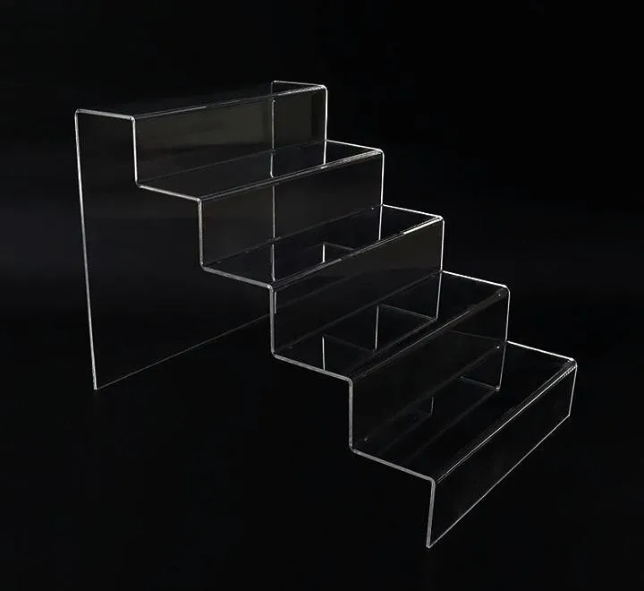 Clear Acrylic Riser Five Step Display