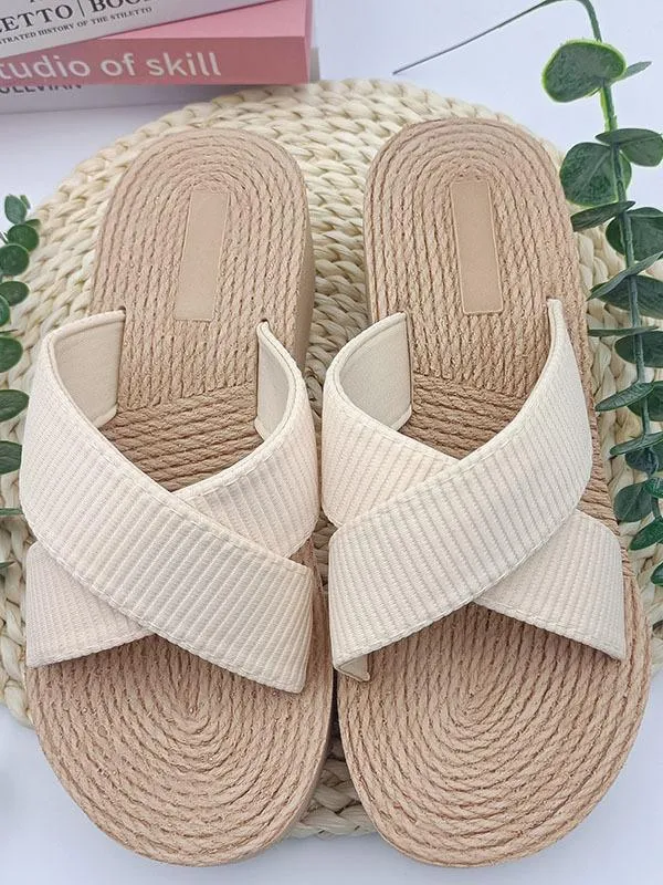 Fashionable and simple thick-soled wedge sandals