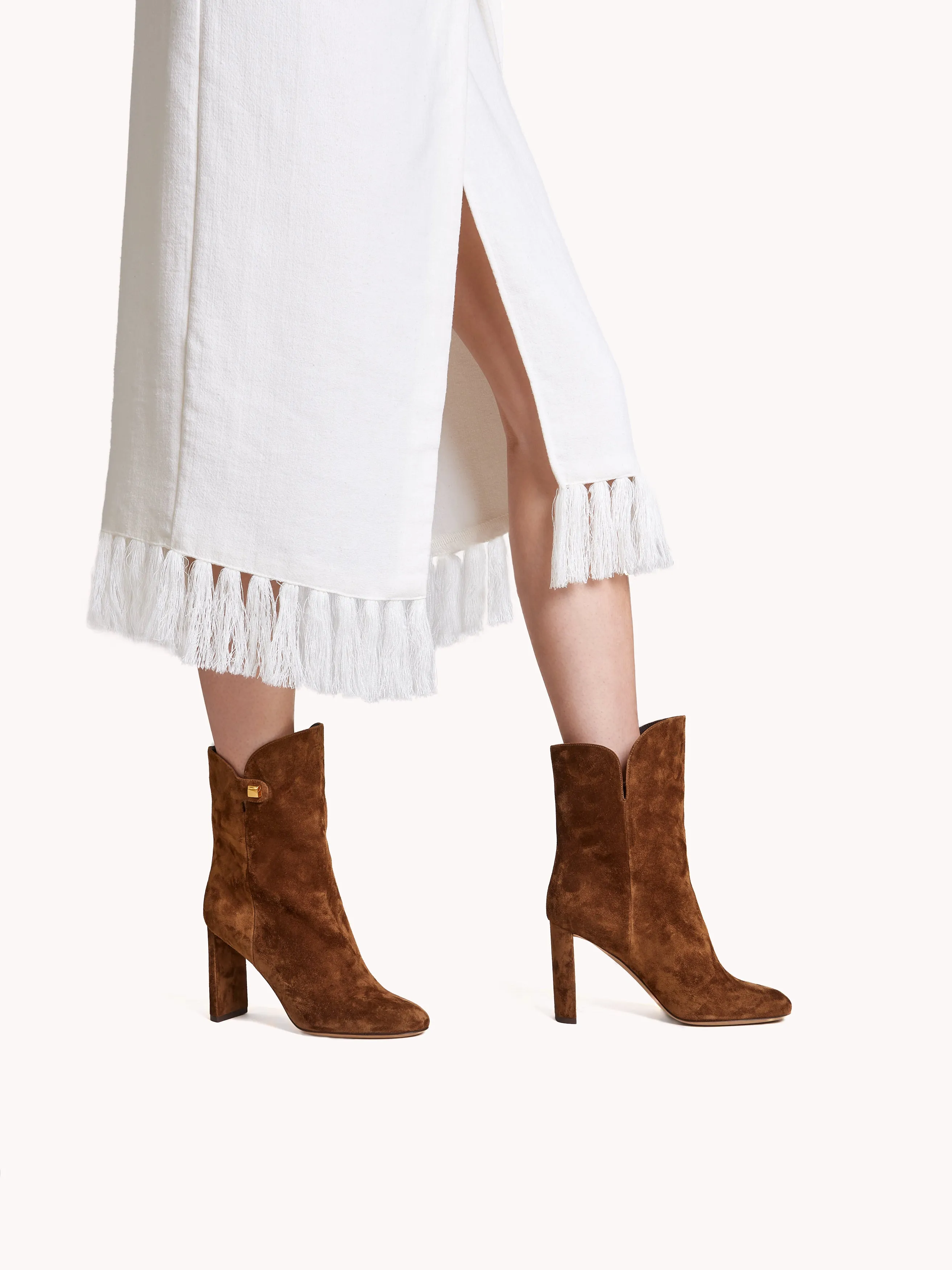 Gabriella High-heel Espresso Suede Ankle Boots