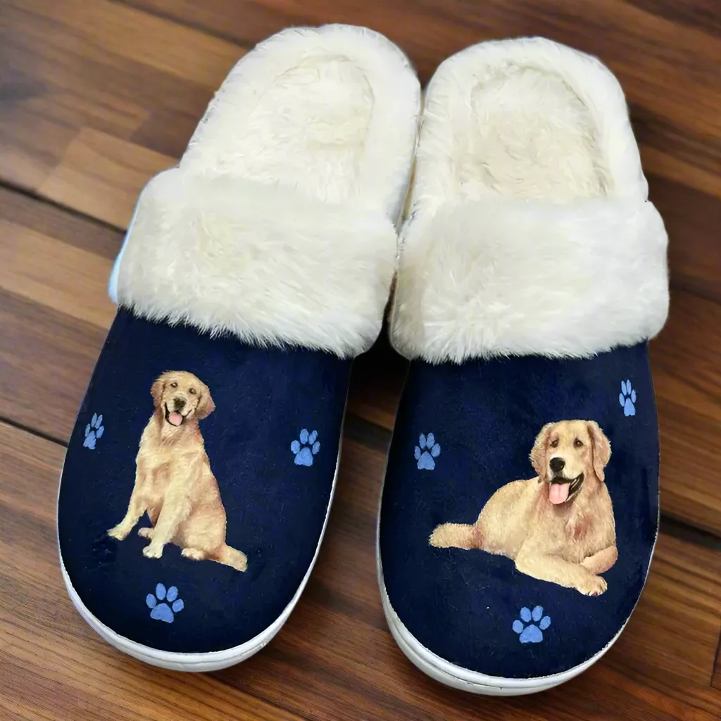 Golden Retriever Snuggs Slippers
