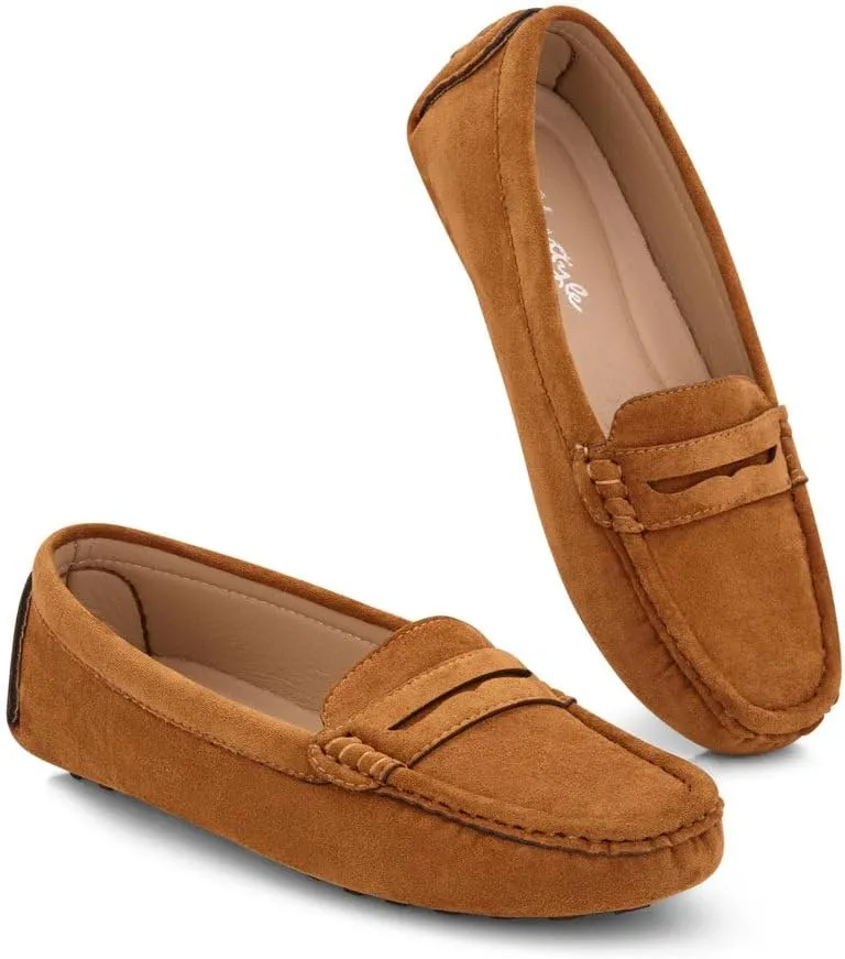 Herstyle Women's Loafers, Comfy Dressy Flats, Slip-On Penny Loafers & Moccasins with Cushioned Footbed, Lightweight Business Casual Shoes for Office, Walking & Travel (2025)