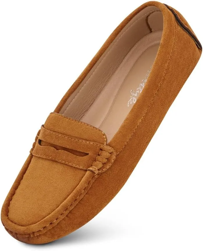 Herstyle Women's Loafers, Comfy Dressy Flats, Slip-On Penny Loafers & Moccasins with Cushioned Footbed, Lightweight Business Casual Shoes for Office, Walking & Travel (2025)