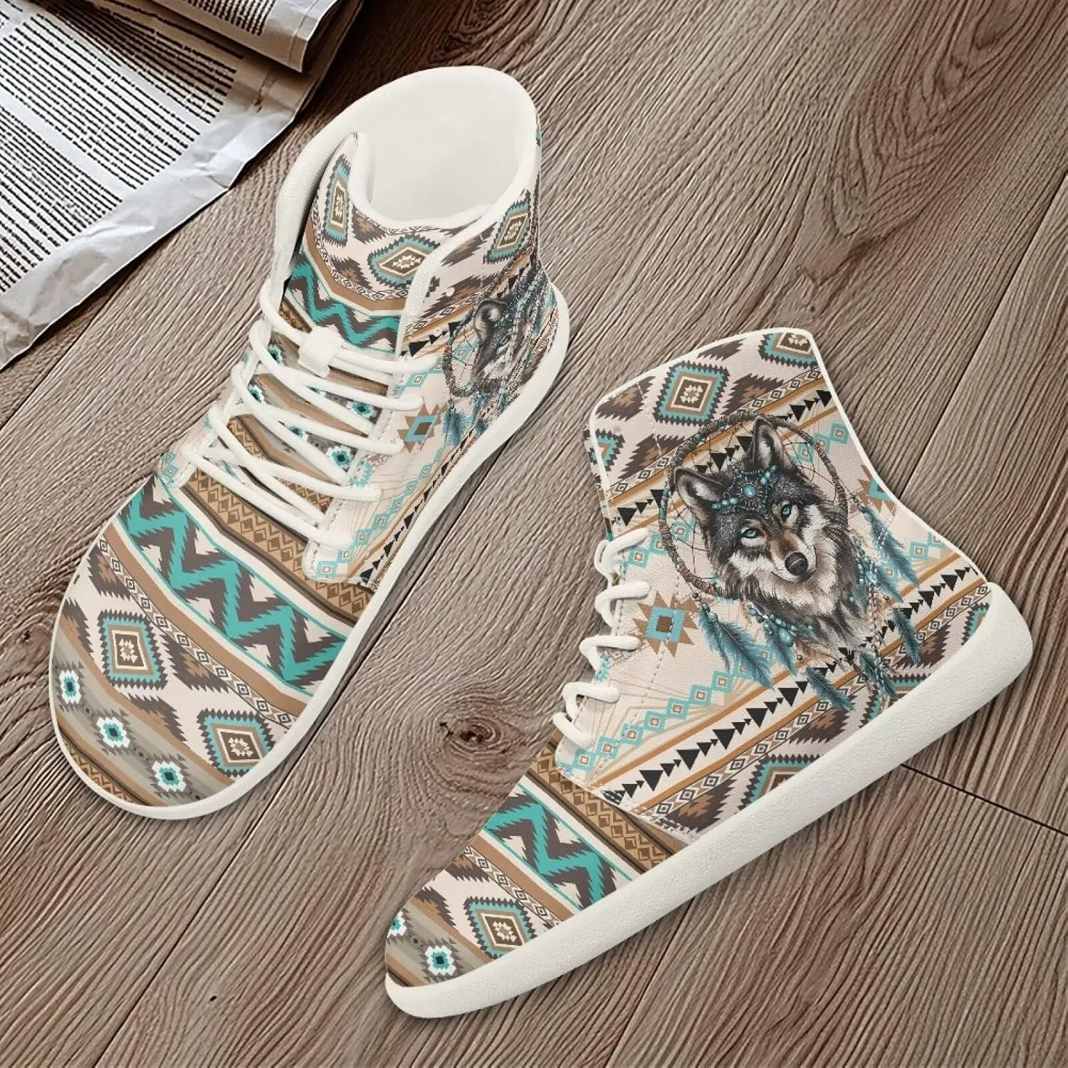 High Top Sneakers for Women Leather Shoes Trendy Men's Barefoot Shoes