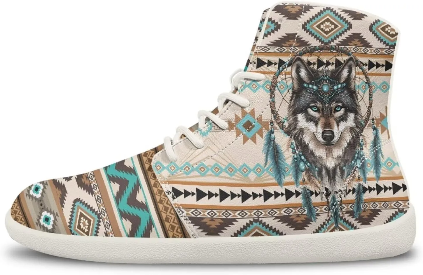High Top Sneakers for Women Leather Shoes Trendy Men's Barefoot Shoes