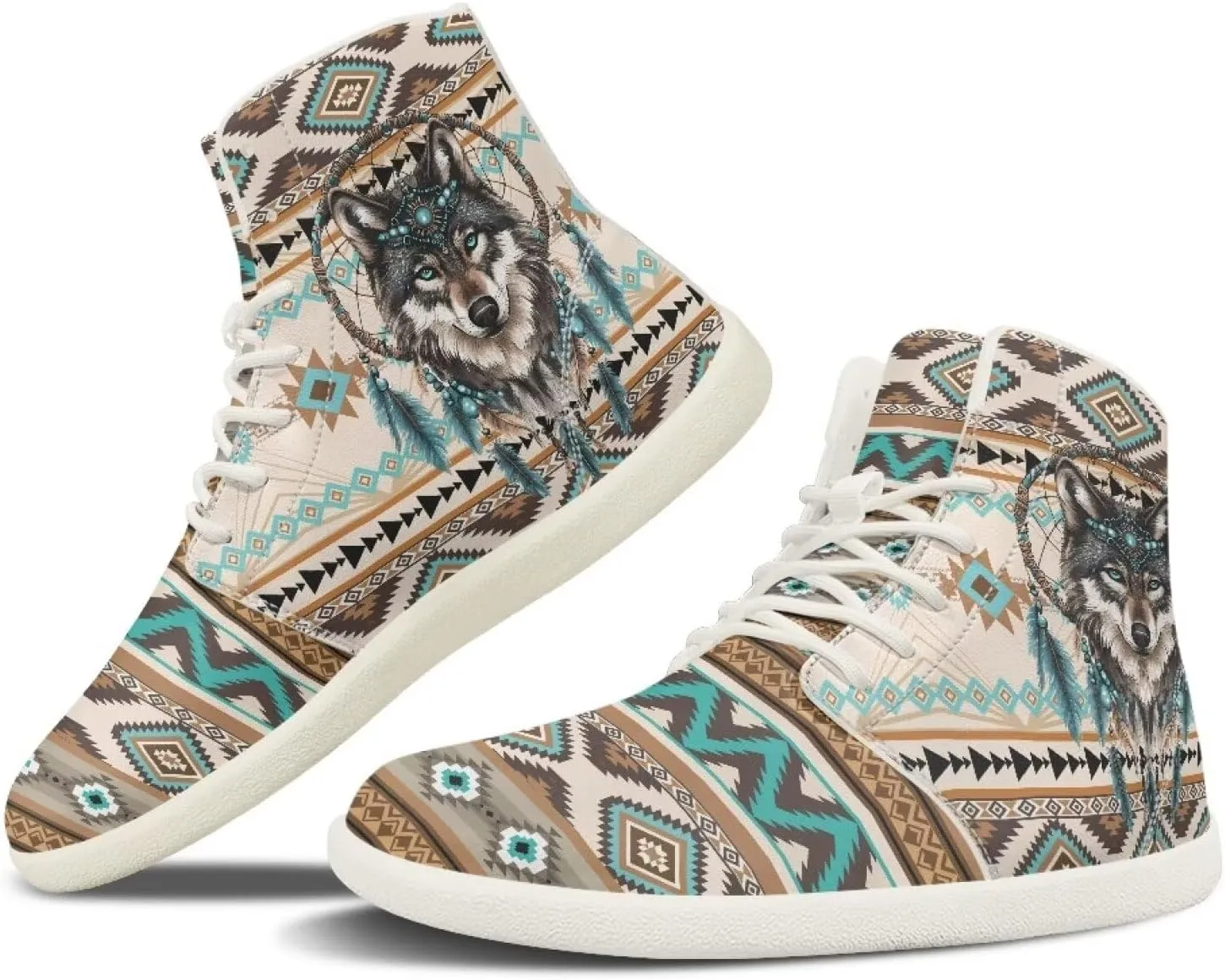 High Top Sneakers for Women Leather Shoes Trendy Men's Barefoot Shoes