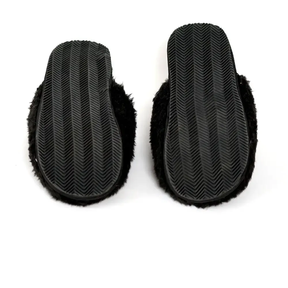 LA TRADING CO BEL AIR SLIPPERS - Queen B (Black)