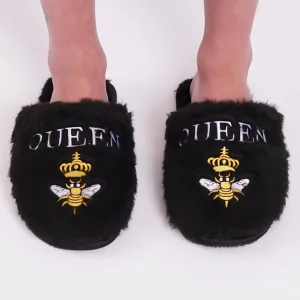 LA TRADING CO BEL AIR SLIPPERS - Queen B (Black)