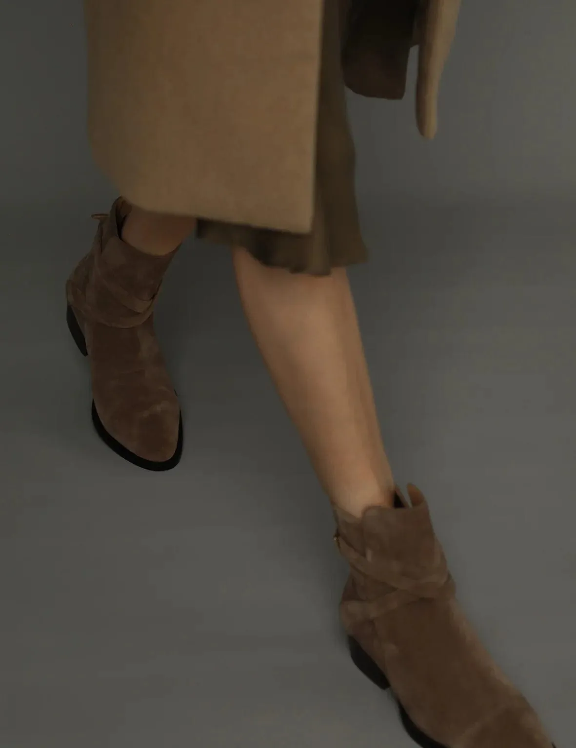 La Tribe | Jess Western Boot - Carob Suede