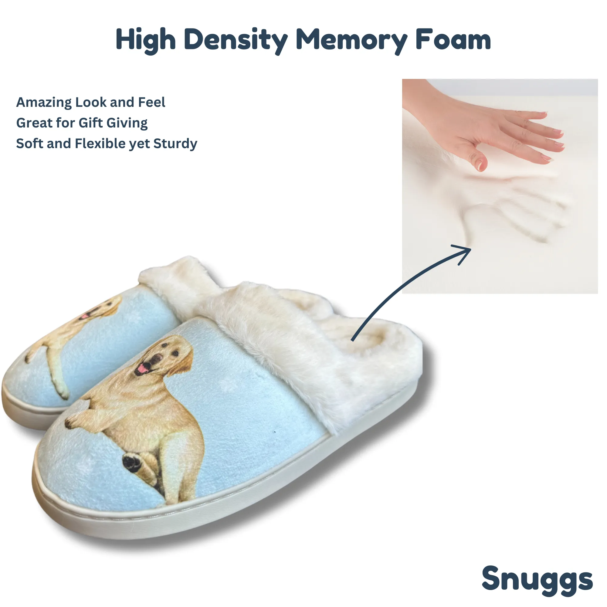 Labrador Yellow Snuggs Slippers