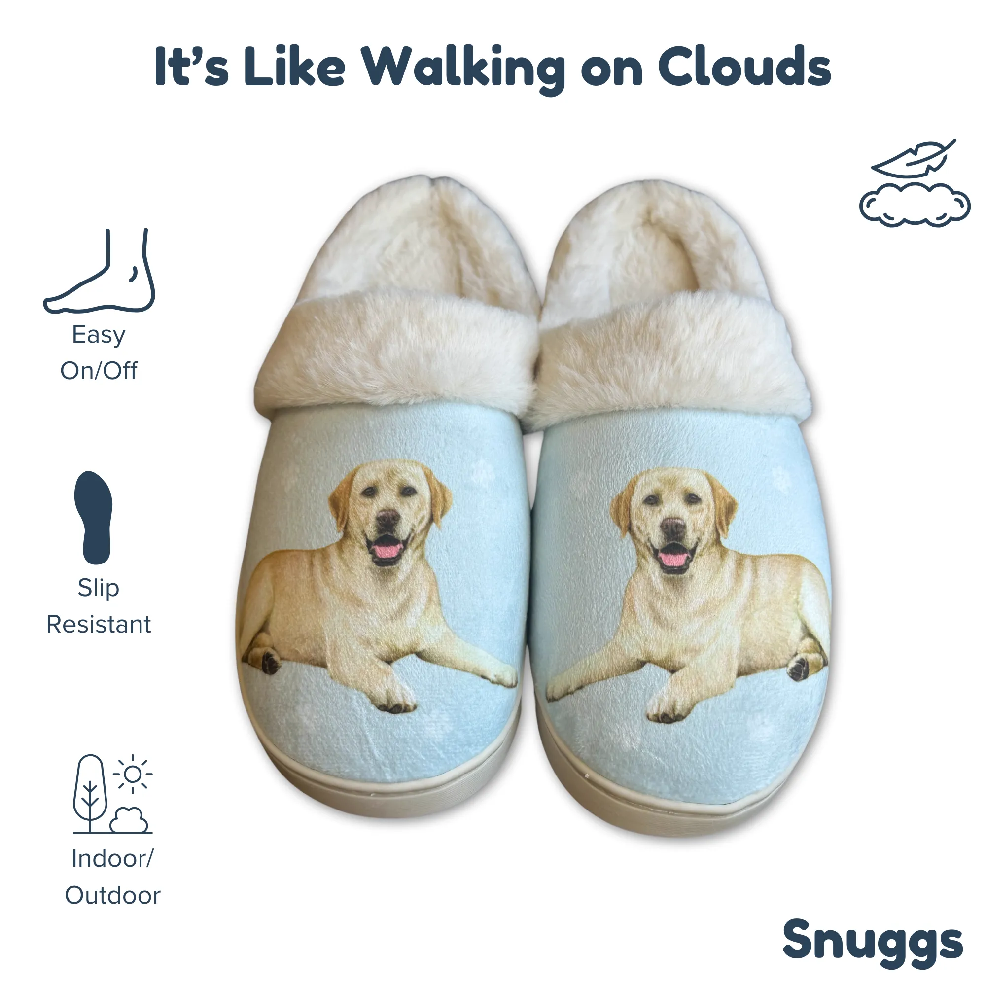 Labrador Yellow Snuggs Slippers