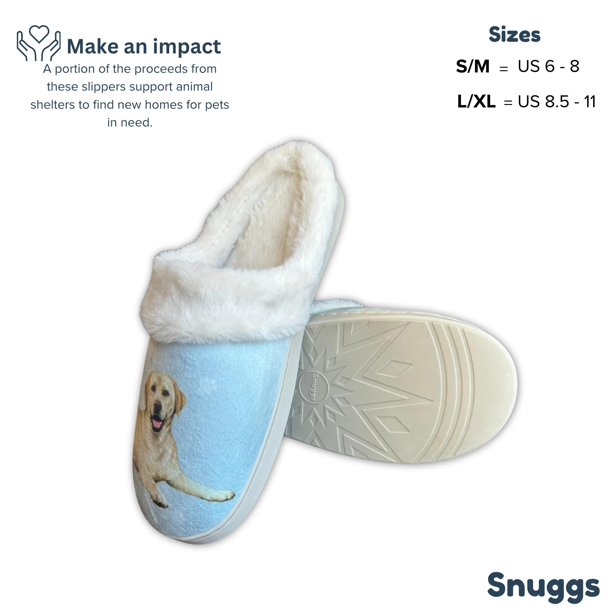 Labrador Yellow Snuggs Slippers