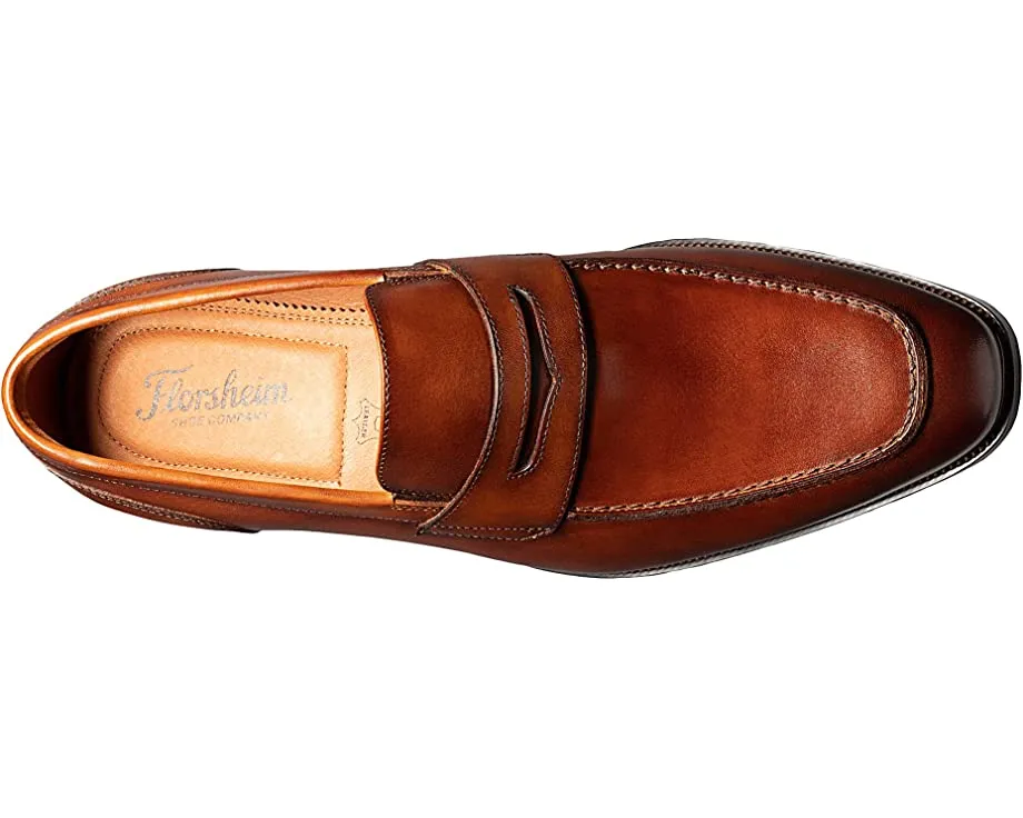 Loafers Sorrento Moc Toe Penny Loafer Florsheim, smooth cognac