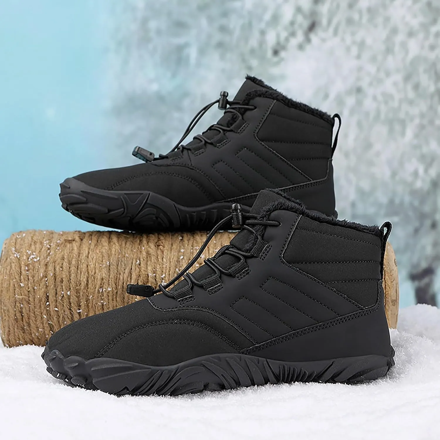 Men's Work Boots Wide Width Hiking Sneakers Warm Booties Women's Workout Shoes Food Service Outdoor Botas Waterproof Soft Toe Work Hike Grounded Footwear