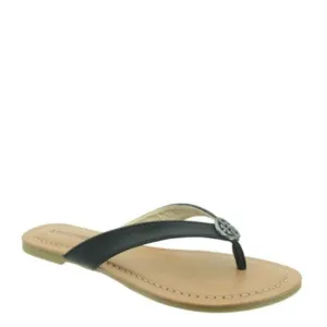 Pierre Dumas Girl's Fanny-5 Thong Sandal - Black 41450-101