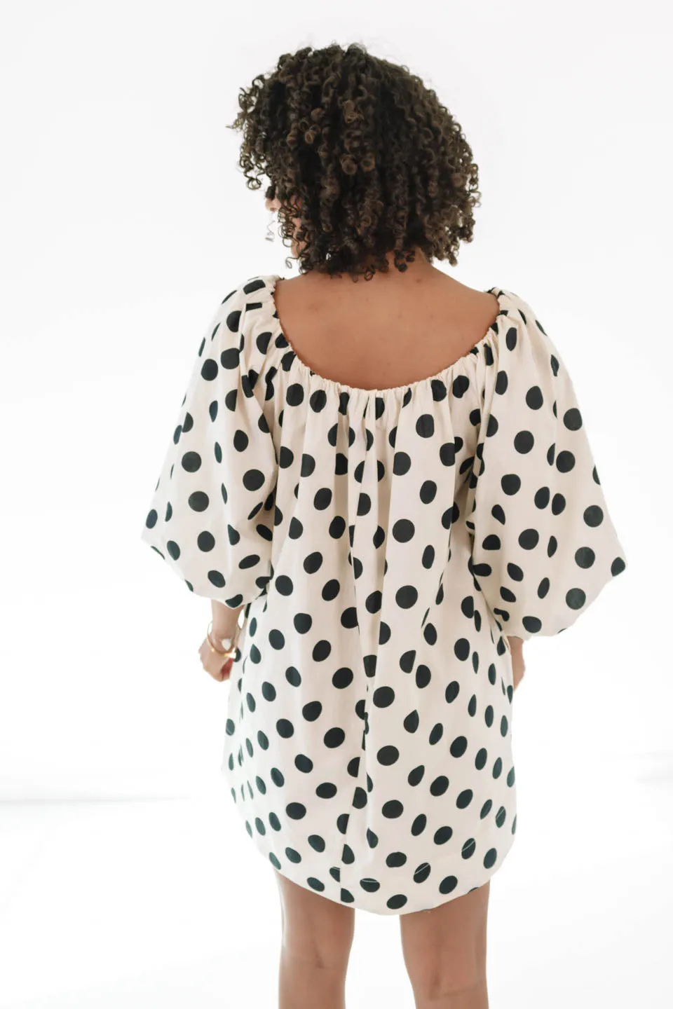 Pull Me In Dress - Cream