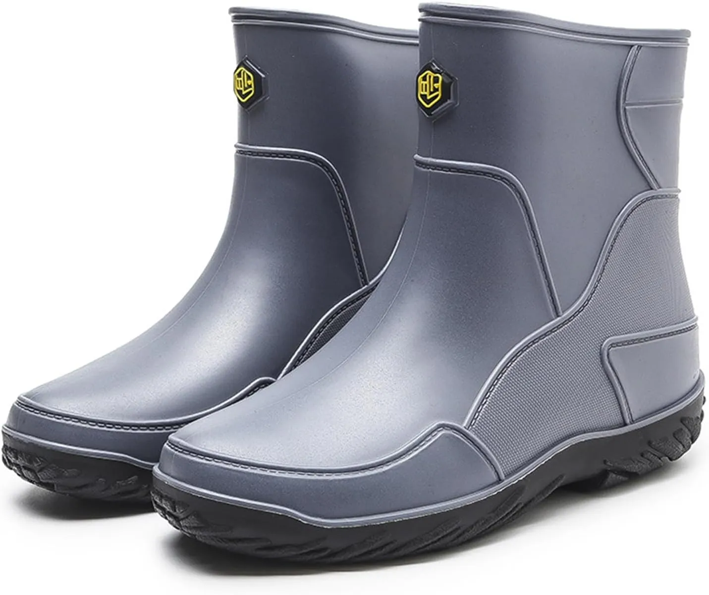 Rain Boots Women Cute Mens Grounded Footwear Fall Booties 2024 Low Heel Slip On Barefoot Shoes Flat Garden Shoes for Women Waterproof Slip-On Knee High Boots