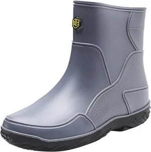 Rain Boots Women Cute Mens Grounded Footwear Fall Booties 2024 Low Heel Slip On Barefoot Shoes Flat Garden Shoes for Women Waterproof Slip-On Knee High Boots
