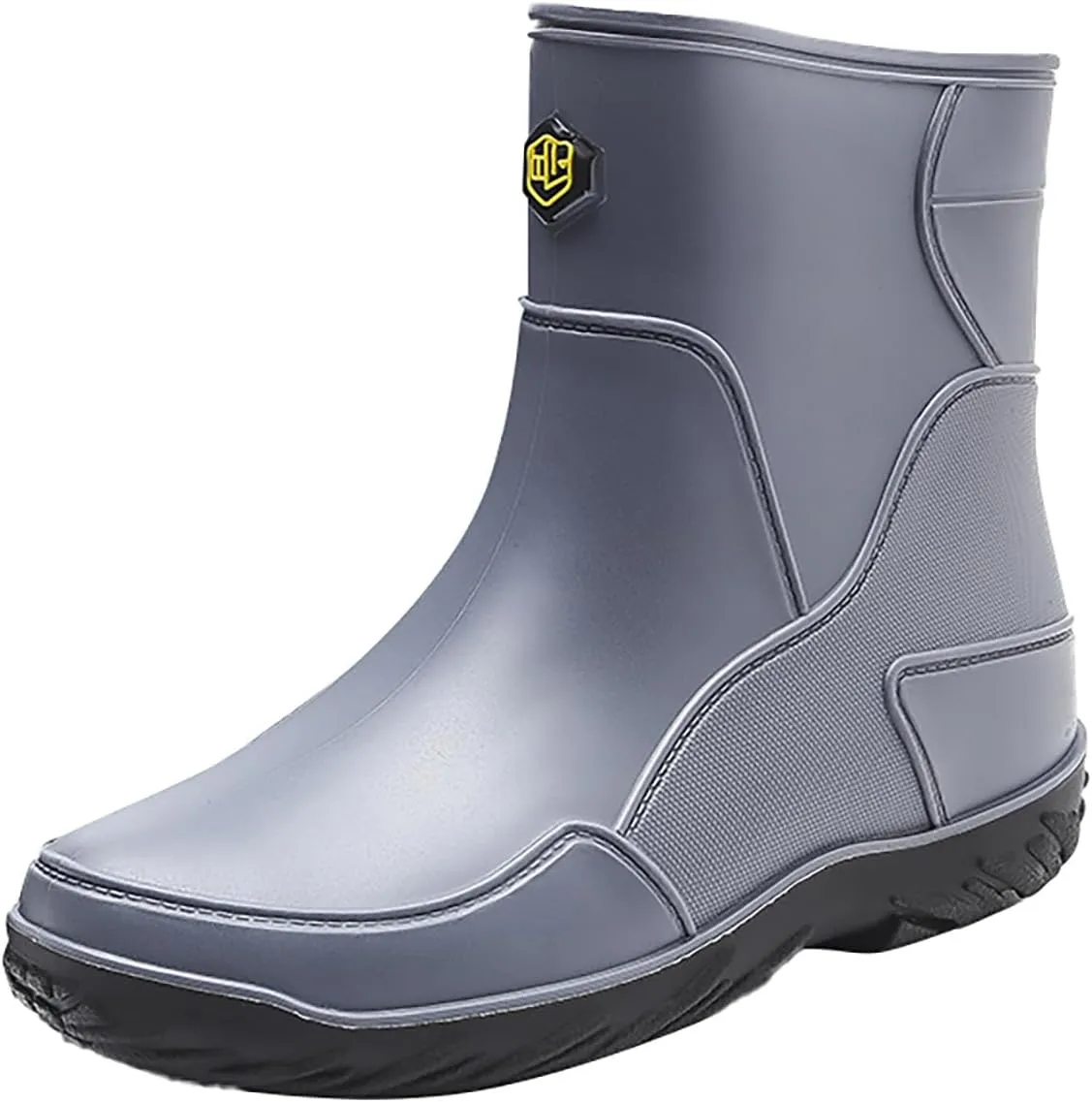Rain Boots Women Cute Mens Grounded Footwear Fall Booties 2024 Low Heel Slip On Barefoot Shoes Flat Garden Shoes for Women Waterproof Slip-On Knee High Boots