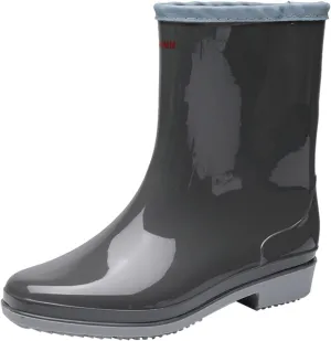 Rain Boots Women Tall Waterproof Mens Grounded Footwear Booties Work Barefoot Shoes Women's Rubber Rain Boots Waterproof & Anti-slip Womens Boots Fall 2024