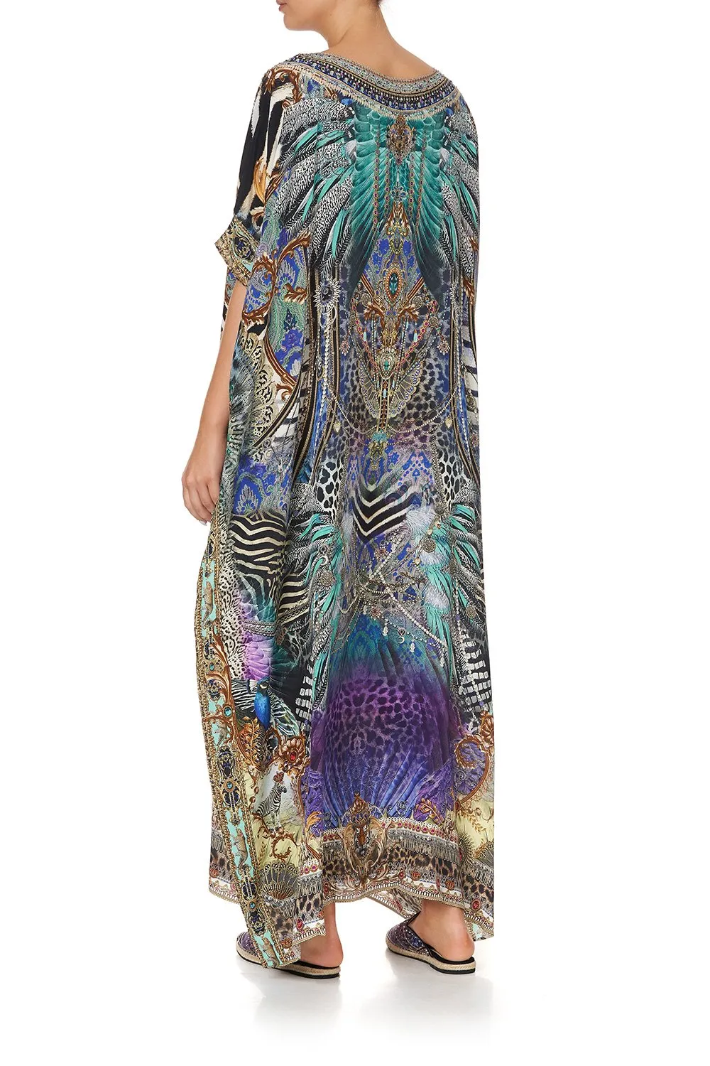 ROUND NECK KAFTAN ANIMAL ARMY