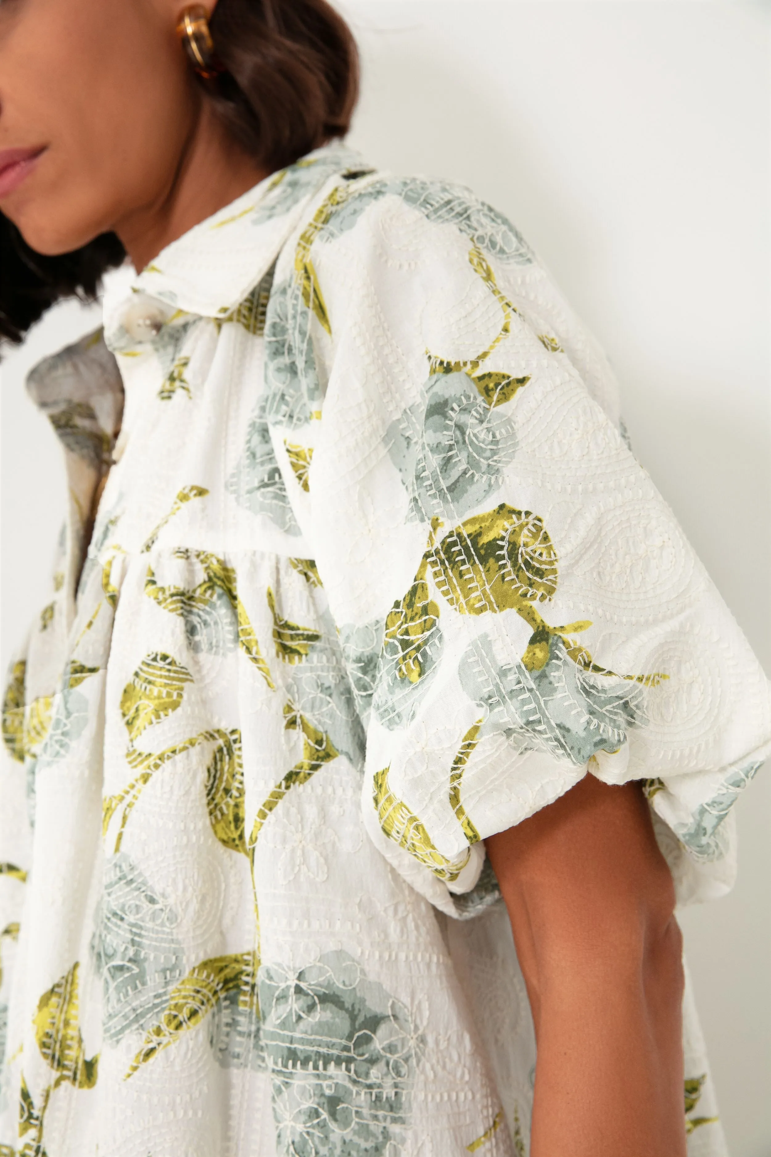 Sage Blue Jayla Shirt Dress