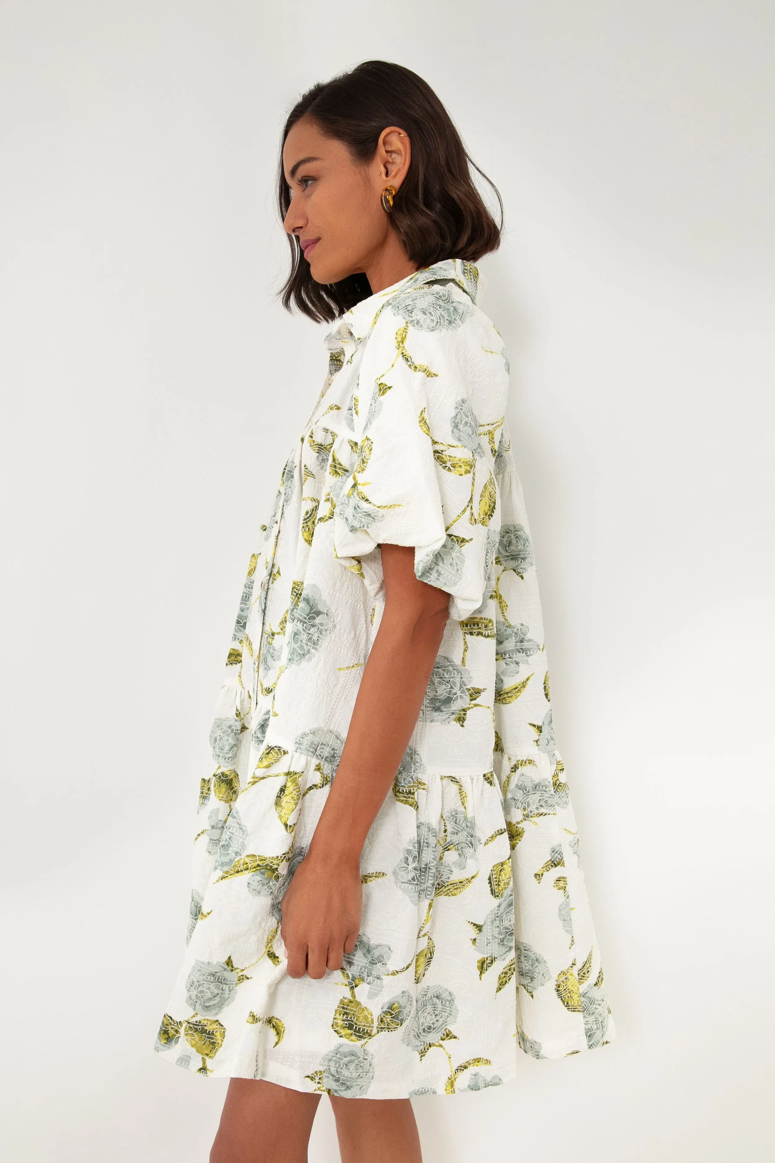 Sage Blue Jayla Shirt Dress