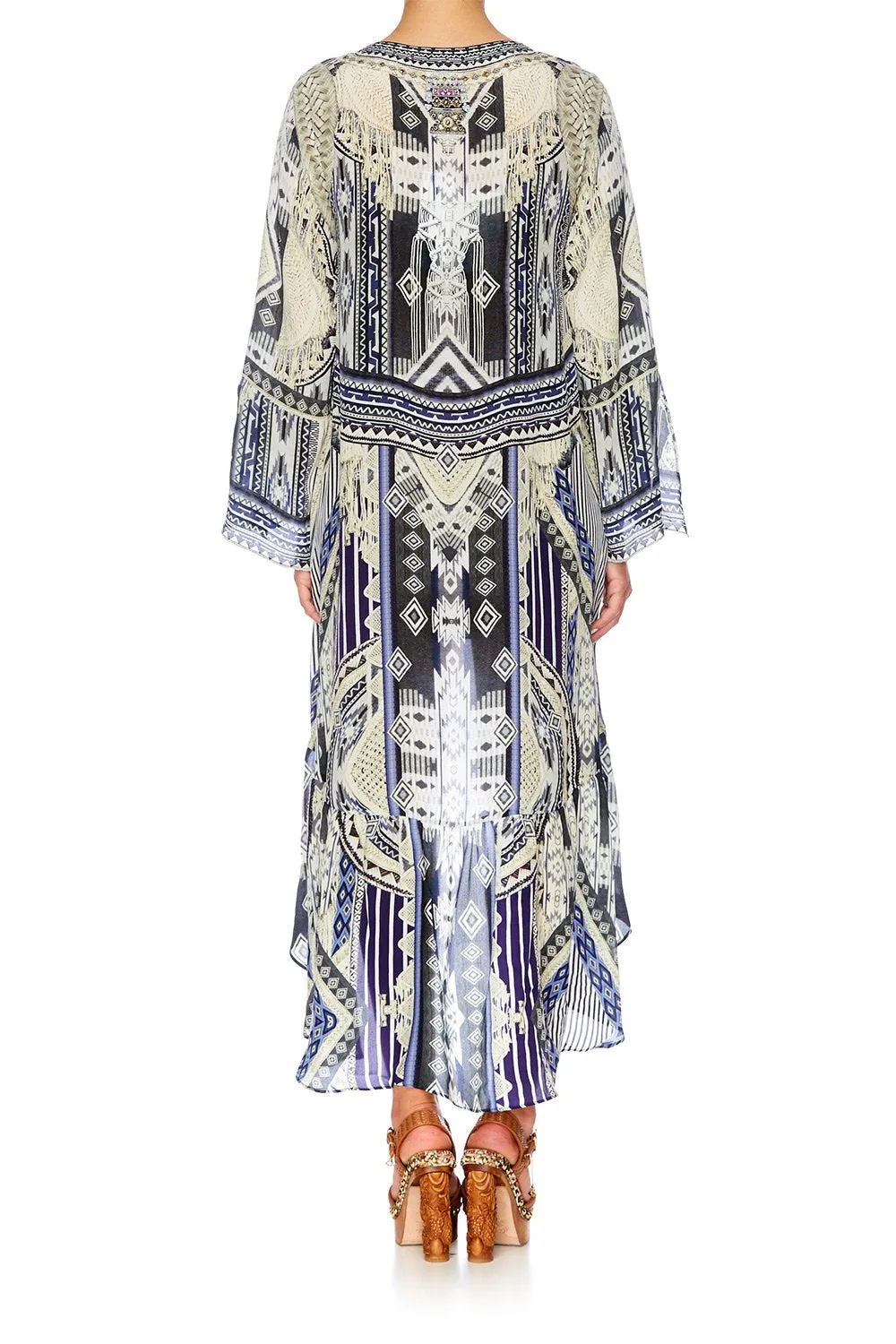 SHORT DRESS WITH HIGH LOW HEM TIE THE KNOT