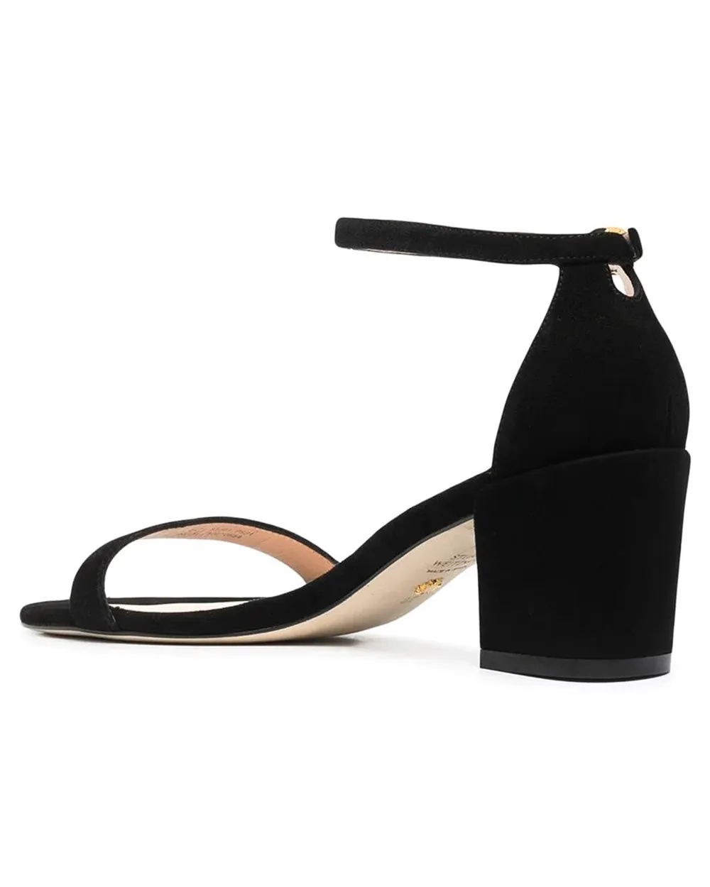 Simple Black Suede Sandal
