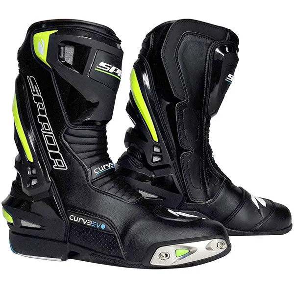 Spada Curve Evo Waterproof Boots - Black/Yellow