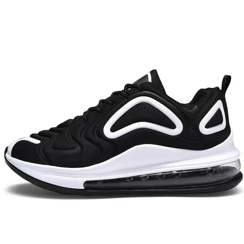 Stylish Casual Air Cushion Black Sneakers (Men)