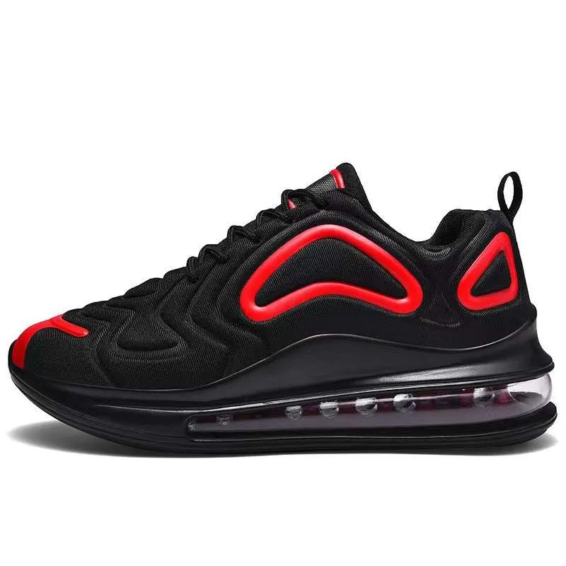 Stylish Casual Air Cushion Black Sneakers (Men)