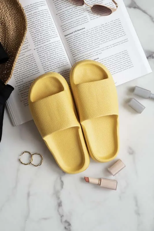 Unisex EVA Thick Sole Pillow Slippers Cloud Cushion Slides