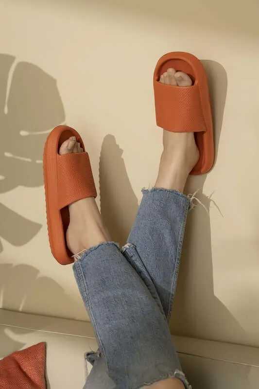 Unisex EVA Thick Sole Pillow Slippers Cloud Cushion Slides