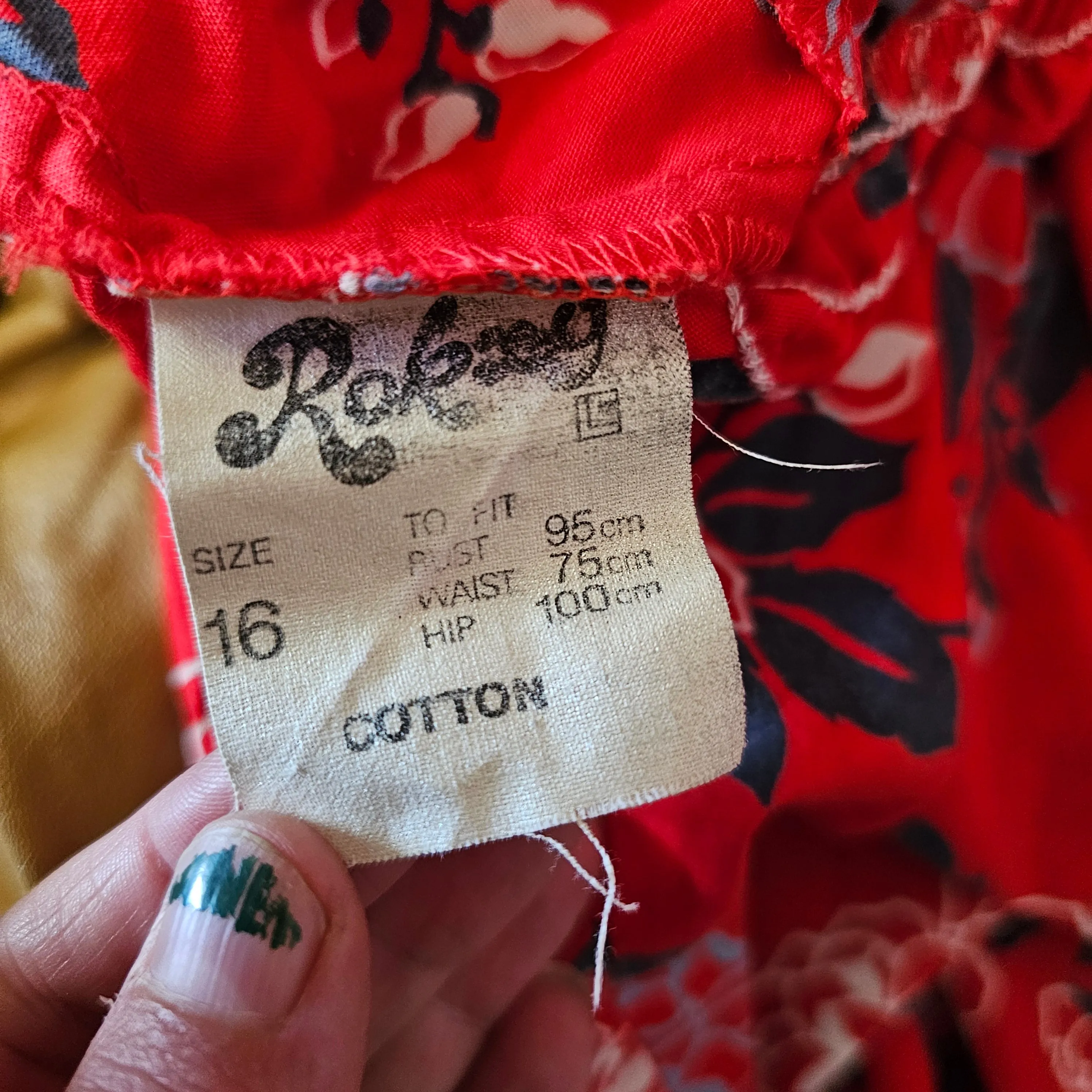 Vintage 70’s Size 16 Sun Dress