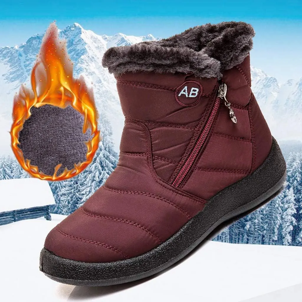 Waterproof Snow Boots for Women Cute Waterproof Non Slip Winter Boots Women Knee High Winter Boots for Women Non Slip Tall Snow Boots Waterproof Insulated Snow Boots for Waterproof