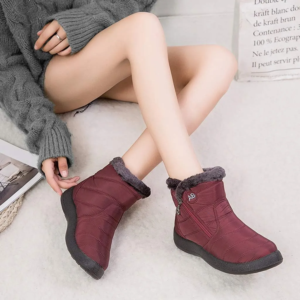 Waterproof Snow Boots for Women Cute Waterproof Non Slip Winter Boots Women Knee High Winter Boots for Women Non Slip Tall Snow Boots Waterproof Insulated Snow Boots for Waterproof