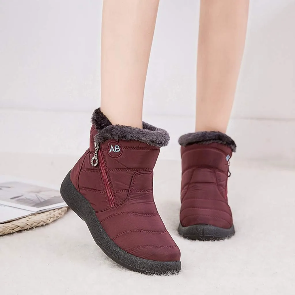 Waterproof Snow Boots for Women Cute Waterproof Non Slip Winter Boots Women Knee High Winter Boots for Women Non Slip Tall Snow Boots Waterproof Insulated Snow Boots for Waterproof