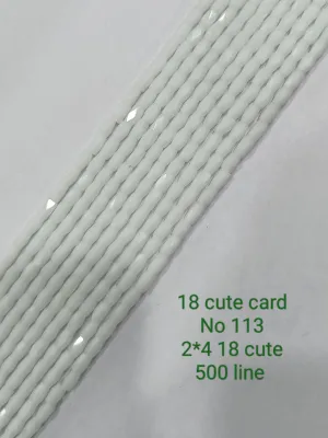 White 18 Cut Crystal Beads