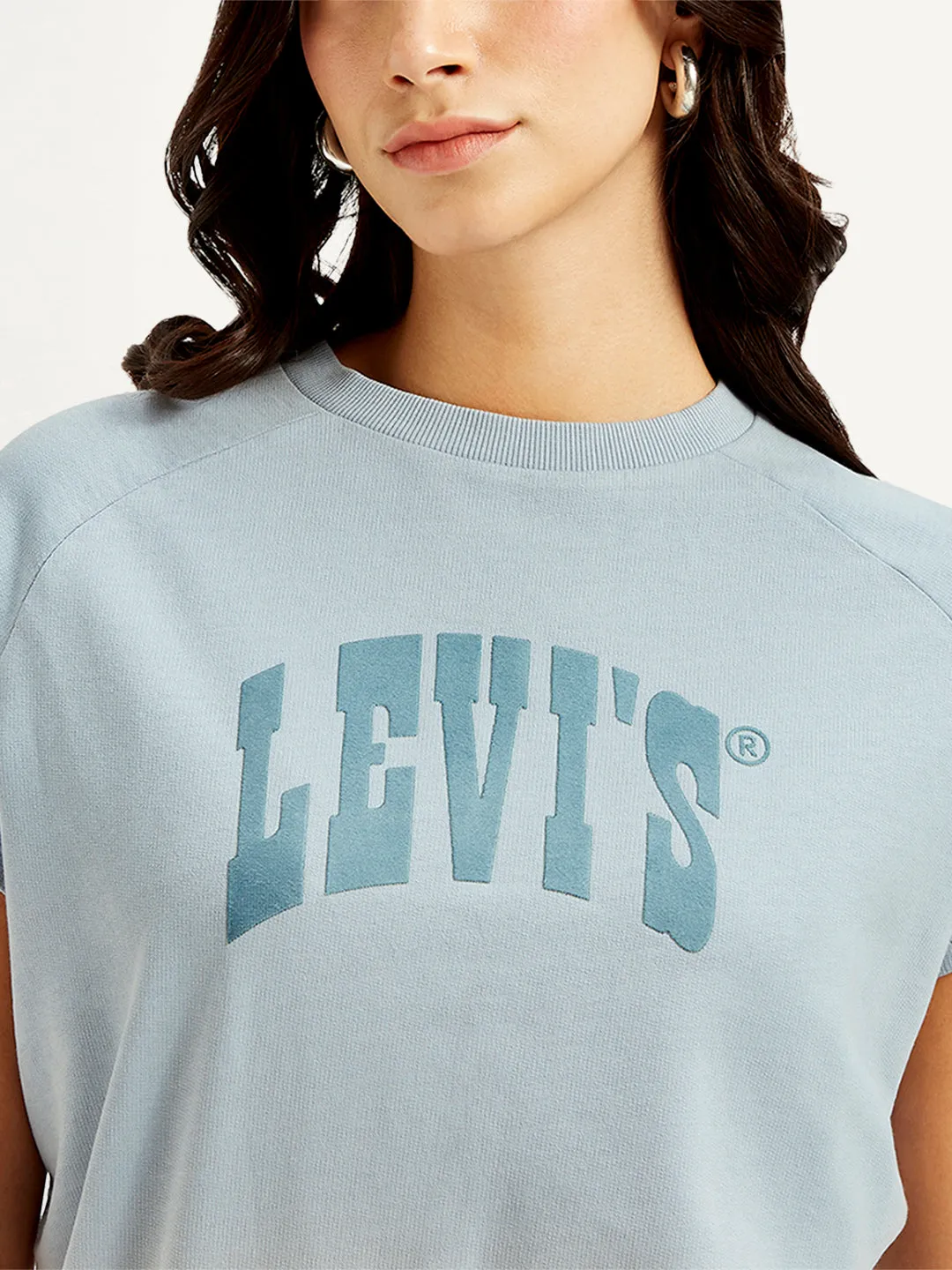 Women's Brand Logo Crew Neck Top