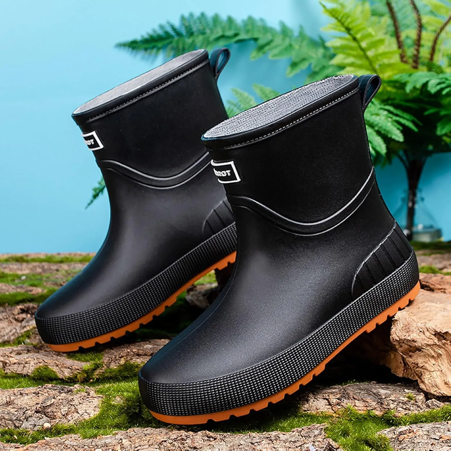Womens Rain Boots Womens Rubber Boots Comfort Waterproof for Boating Fishing Gardening Farming Rain Shoes