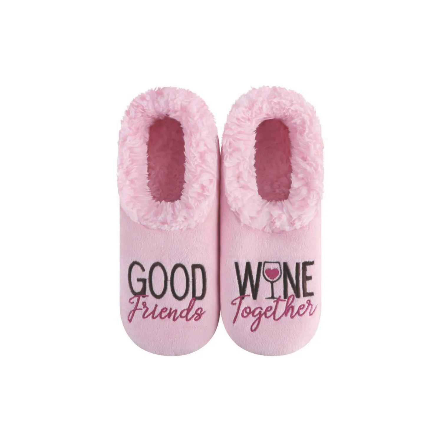 Women's Simply Pairables Cozy Snoozies® Pink Good Friends Wine Together
